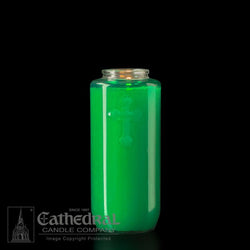 5-Day Green Glass Offering Candles - AF205-47