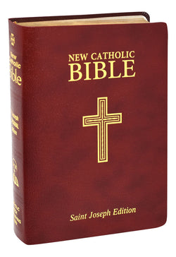 St. Joseph New Catholic Bible Bonded Leather Burgundy - GF60813BG