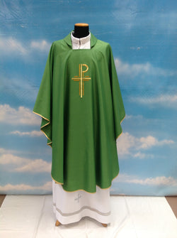 Assisi Fabric Green Chasuble - SO633G