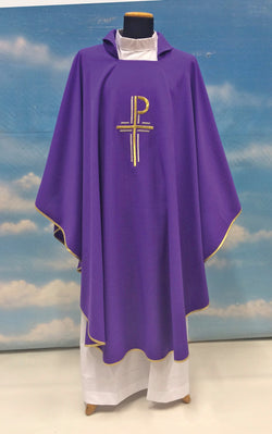 Assisi Fabric Purple Chasuble - SO633P