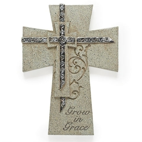 Grow in Grace Wall Cross 7" - LI64927