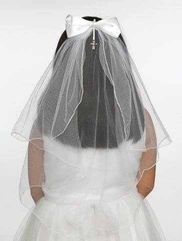 Jessica Communion Veil with Bow - LI65392
