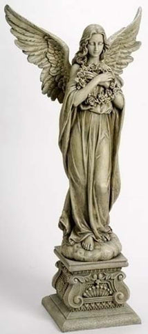Angel Holding Wreath Figure - LI47623