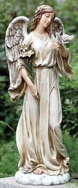 Angel with Dove Garden Figure - LI63653
