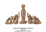 Our Lady Queen of Angels - High Relief - HD700104
