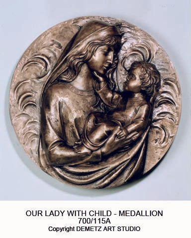 Our Lady with Child - Medallion - HD700115A