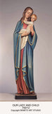 Our Lady with Child - full round figure - HD70012FR