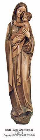 Our Lady with Child - 3/4 Relief - HD70012