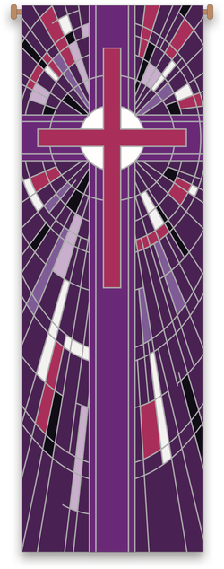 Purple Cross Banner - WN7508