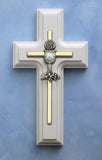 Cross with Chalice (White or Rosewood) - HX17396