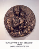 Our Lady with Child - Medallion - HD78033
