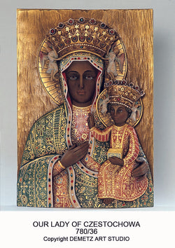 Our Lady of Czestochowa - High Relief - HD78036