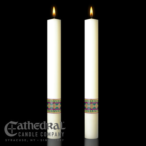 Complementing Side Altar Candles - Prince of Peace