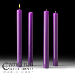 Advent Candle Sets - 4 Purple - 1-1/2" Diameter - GG8211/8213