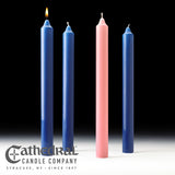 Advent Candle Sets - 3 Sarum Blue, 1 Rose - 1-1/2" Diameter - GG8213/GG8211