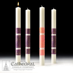 ArtisanWax™ Advent Candles - 3 Purple, 1 Rose - GG8238