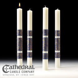 ArtisanWax™ Advent Candles - 4 Sarum Blue - GG8238
