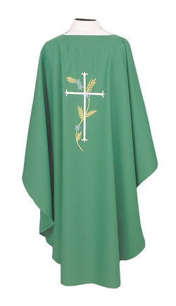 Chasuble with Cross & Wheat - SL871