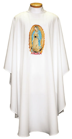 SL890 Embroidered Chasuble Our Lady of Guadalupe