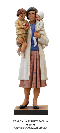 St. Gianna Beretta Molla with Children - HD90069