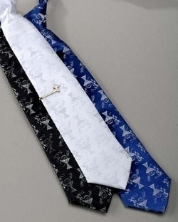White Tie and Tie Bar Set - LI95250