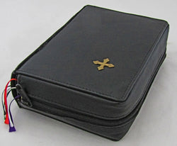 Leather Book Cover with Brass Cross - UO9777/BC