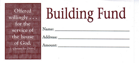 Building Fund Offering Envelopes - MA00762