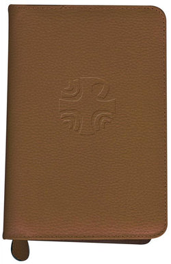 Liturgy of the Hours Leather Zipper Case Brown - GF40310LC