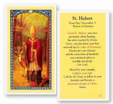 Saint Hubert Holy Card - TA800589