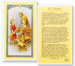 St. Joseph Patron of Workers Holy Card - TAE24635