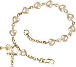 Gold Pearl First Communion Bracelet - FNRB0904CMGW