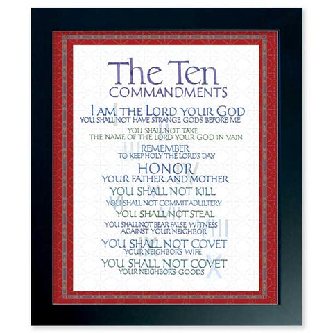 Ten Commandments Framed Print - PNFP43441