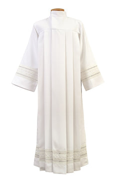 SLGA62 Genesis Collection White Embroidery Priest Alb