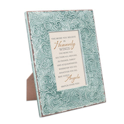 Exquisitely Embossed Teal Frame - Angel Prayer - GPEQF11ST