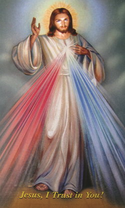 Divine Mercy Holy Card - LAHCDM