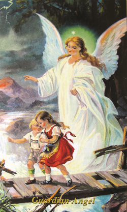 Guardian Angel Holy Card - LAHCGA