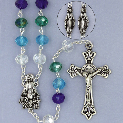 Miraculous Blue Rosary - HX41338BL