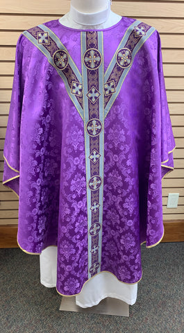 Traditional Chasuble - Purple - SO4531-001P
