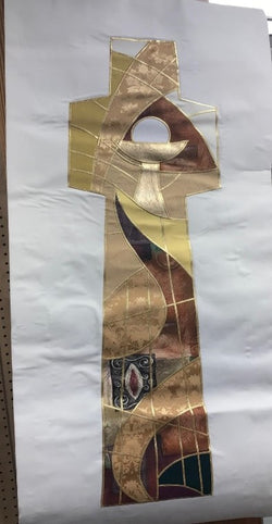 Cross with Chalice on Banner - JG81-900-OOMU
