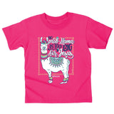 Kids Llama Pink T-shirt - KETSHIRTS-K