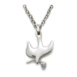 Silver Dove necklace - UZL9243