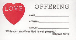 Love Offering Envelopes - MA07549
