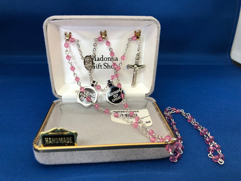 Rose Crystal Rosary-MWR9574ROSS