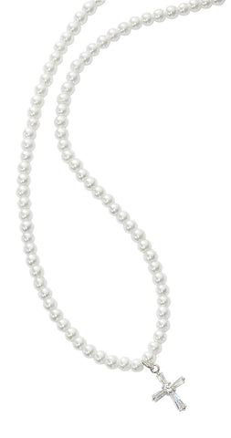 White Pearl Necklace - UZNK132C