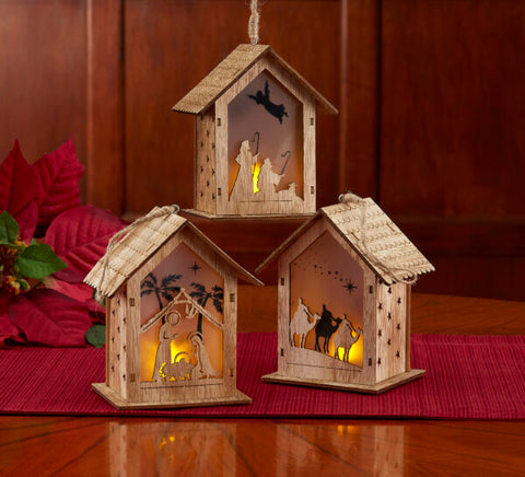 Nativity House Ornaments - KIRLN076
