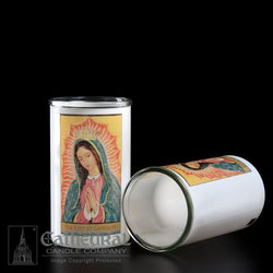 Patron Saint Glass 3 Day Globes - Our Lady of Guadalupe - GG2203