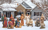 Real Life Outdoor Nativity
