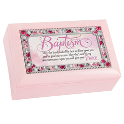 Petite Pink Jeweled Music Box Baptism - GPPJGPKGRACE