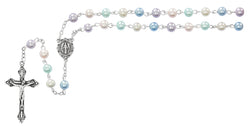 Multi-color Pearl Rosary - UZR894W