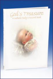 God's Treasure: A Catholic Baby's Record Book-GFRG10343